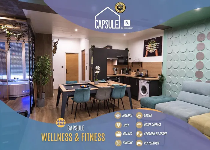 Capsule Wellness - Sauna - Balneo - Machine De Sport Privatif - Ps5 - 2 Chambres